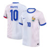 New France Away Soccer Jersey EURO 2024 Men Kylian Mbappe
