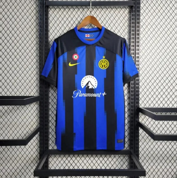 InterMilanHome New Season Inter Milan Home Soccer Jersey 2023/2024 Men