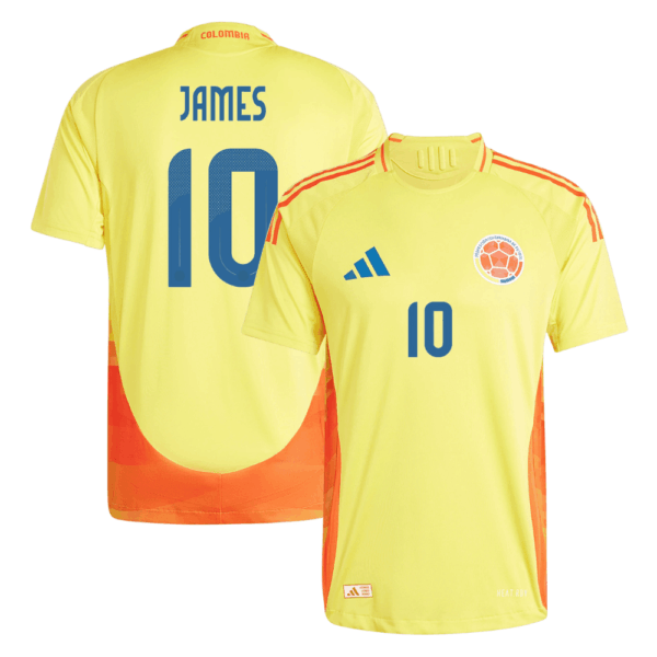 JamesRodriguez New Colombia Home Soccer Jersey 2024 Men James Rodriguez