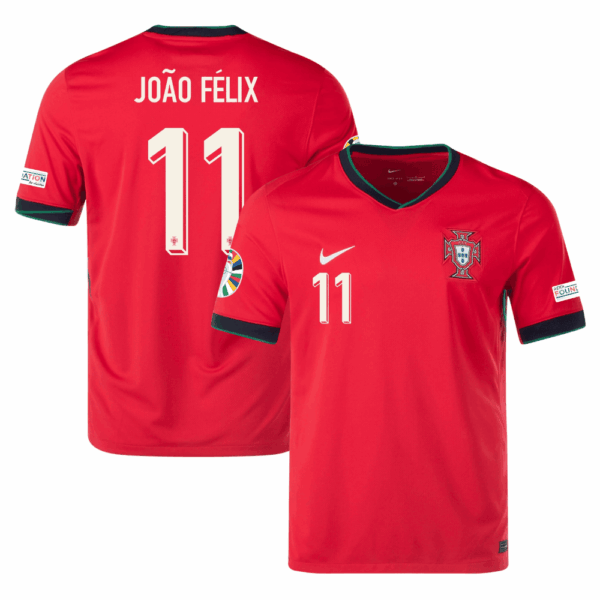 JoaoFelix New Portugal Home Soccer Jersey EURO 2024 Men Jo?o F?lix