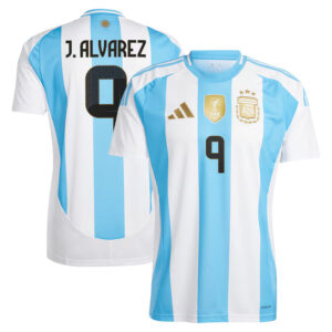 New Argentina Home Soccer Jersey 2024 Men Julian Alvarez