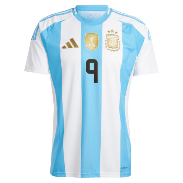 JulianAlvarezhome1 New Argentina Home Soccer Jersey 2024 Men Julian Alvarez