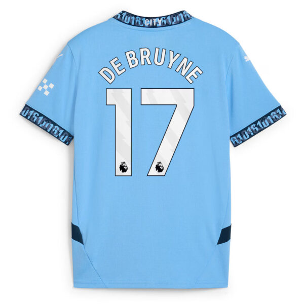 KevinDeBruyne2-1 New Manchester City Home Soccer Jersey 24/25 Men Kevin De Bruyne