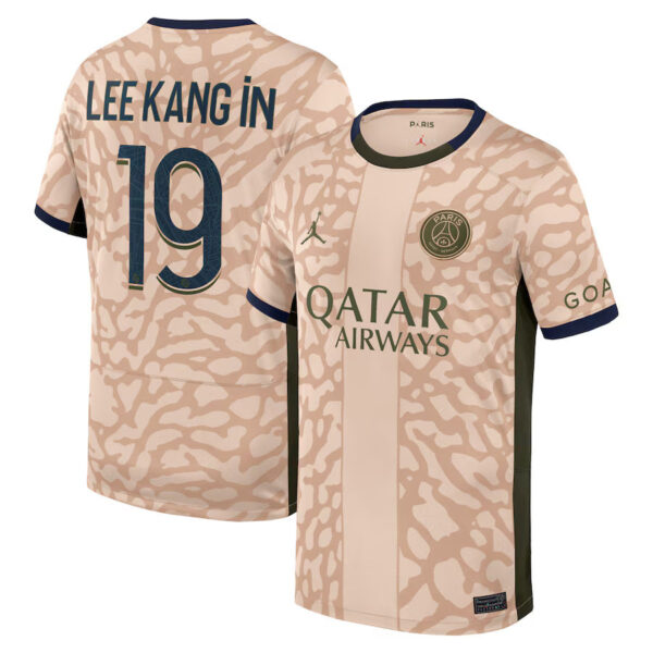 LeeKangInfourth2324-1 Paris Saint-Germain Fourth Soccer Jersey x jordan 23/24 Men Lee Kang-in