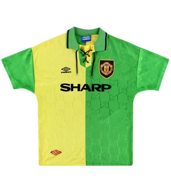 ManchesterUnitedUmbroNewton199294-1 Retro Manchester United Soccer Jersey 1992/1994 Men