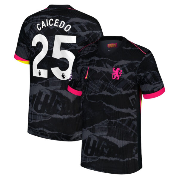 MoisesCaicedothird-1 Chelsea Third Soccer Jersey 24/25 Men Moises Caicedo
