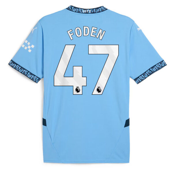 PhilFoden2-1 New Manchester City Home Soccer Jersey 24/25 Men Phil Foden