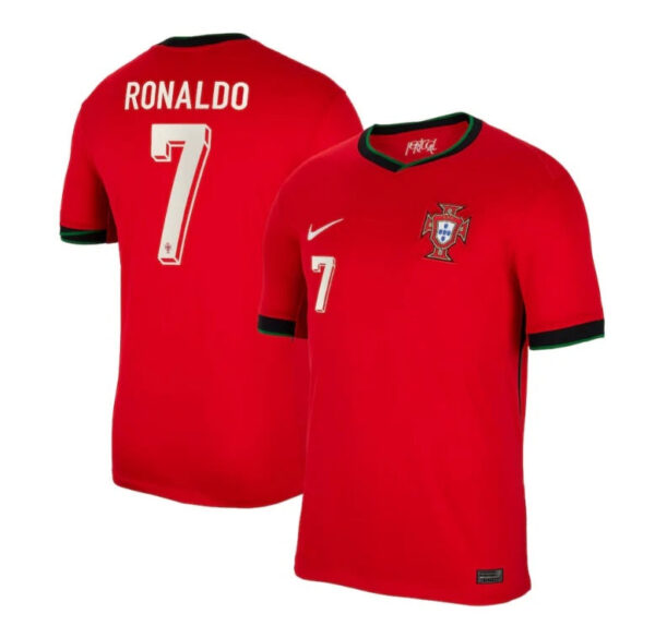PortugalHomeronaldo New Portugal Home Soccer Jersey EURO 2024 Men Ronaldo