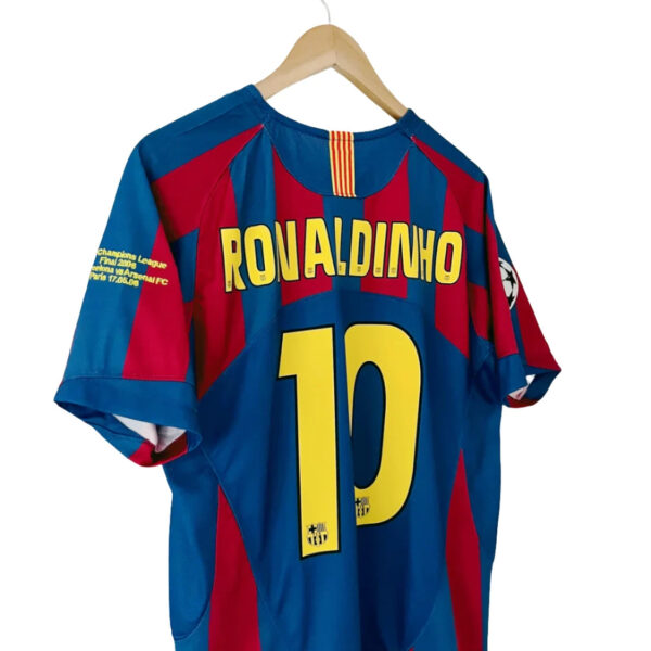 RetroBarcelonaShirtChampionsLeagueFinal20064-1 Fc Barcelona Champions league final 2006 Jersey Ronaldinho