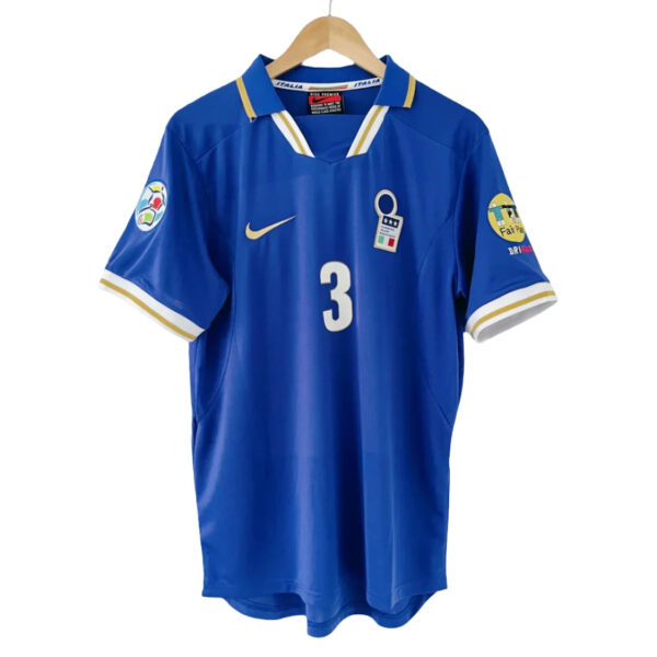 RetroItalyShirtmaldini-1 Italy Euro 1996 Paolo Maldini