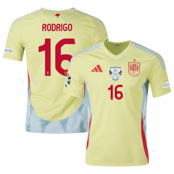 Rodrigospainaway-1 New Spain Away Soccer Jersey EURO 2024 Men Rodri