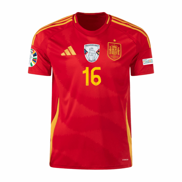 Rodrigospainhome1-1 New Spain Home Soccer Jersey EURO 2024 Men Rodri