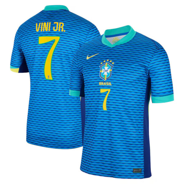 ViniJrAWAY New Brazil Away Soccer Jersey 2024 Men Vini Jr