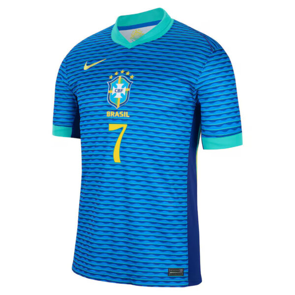 ViniJrAWAY1 New Brazil Away Soccer Jersey 2024 Men Vini Jr