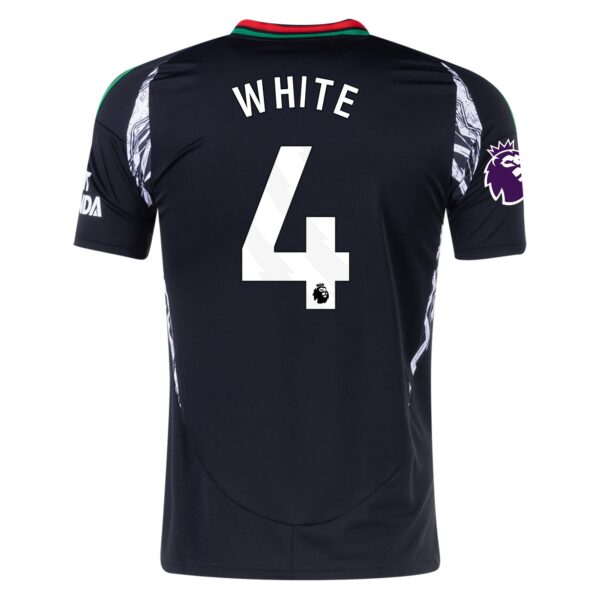 WHITEaway-1 New Arsenal away Soccer Jersey 24/25 Men Ben White