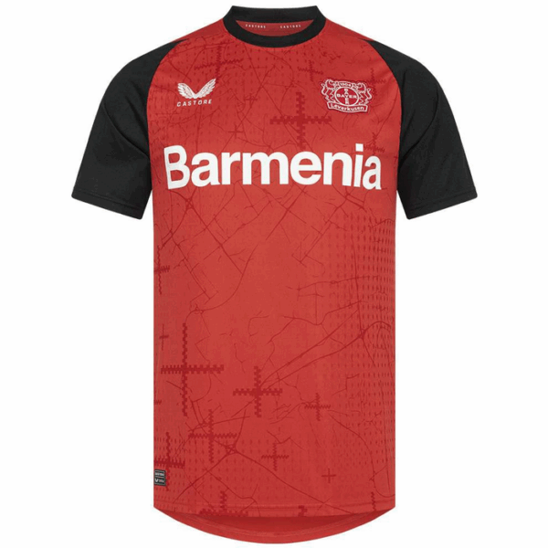WIRTZhome1-1 New Bayer Leverkusen Home Soccer Jersey 24/25 Men Florian Wirtz