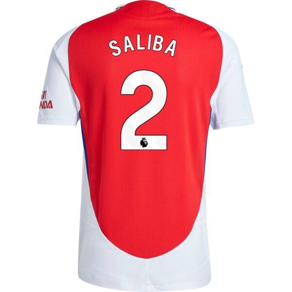 WilliamSalibahome-1 New Arsenal Home Soccer Jersey 24/25 Men William Saliba