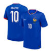 New France Home Soccer Jersey EURO 2024 Men Adult Kylian Mbappe