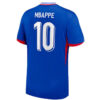 New France Home Soccer Jersey EURO 2024 Men Adult Kylian Mbappe