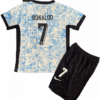 New Portugal Away Soccer Jersey EURO 2024 Kids Cristiano Ronaldo