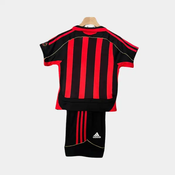 Retro AC Milan Kids Kit – 2006/07 Home Jersey & Shorts - Image 2