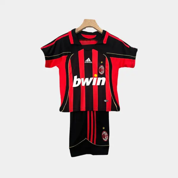 Retro AC Milan Kids Kit – 2006/07 Home Jersey & Shorts