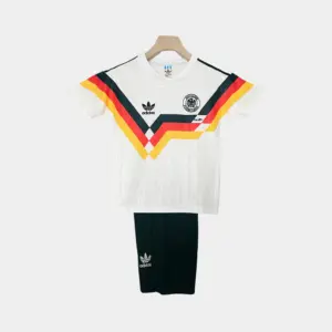 Retro Germany Kids Soccer Kit – 1990 World Cup Home Jersey & Shorts Set