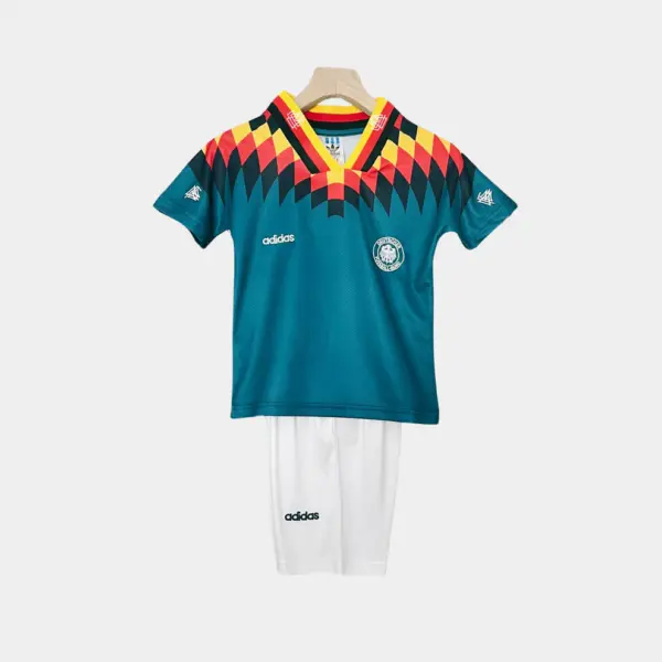 Retro Germany Kids Soccer Kit – 1994 World Cup Away Jersey & Shorts Set