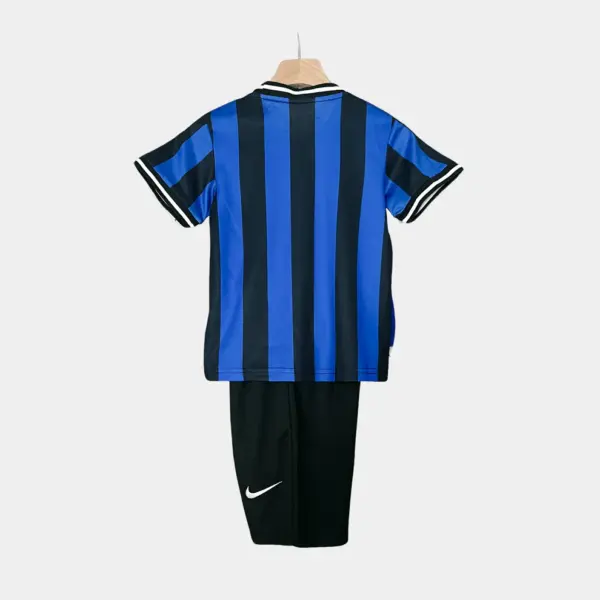 Retro Inter Milan Kids Soccer Kit – 2009-10 Home Jersey & Shorts Set - Image 2