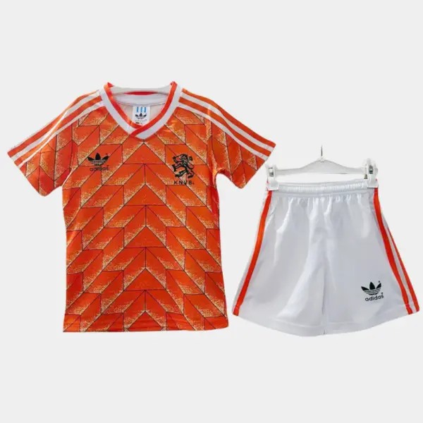 Retro Netherlands Kids Soccer Kit – Euro 1988 Home Jersey & Shorts Set