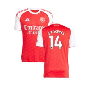 Viktor Gyökeres Arsenal Home Soccer Jersey 25/26