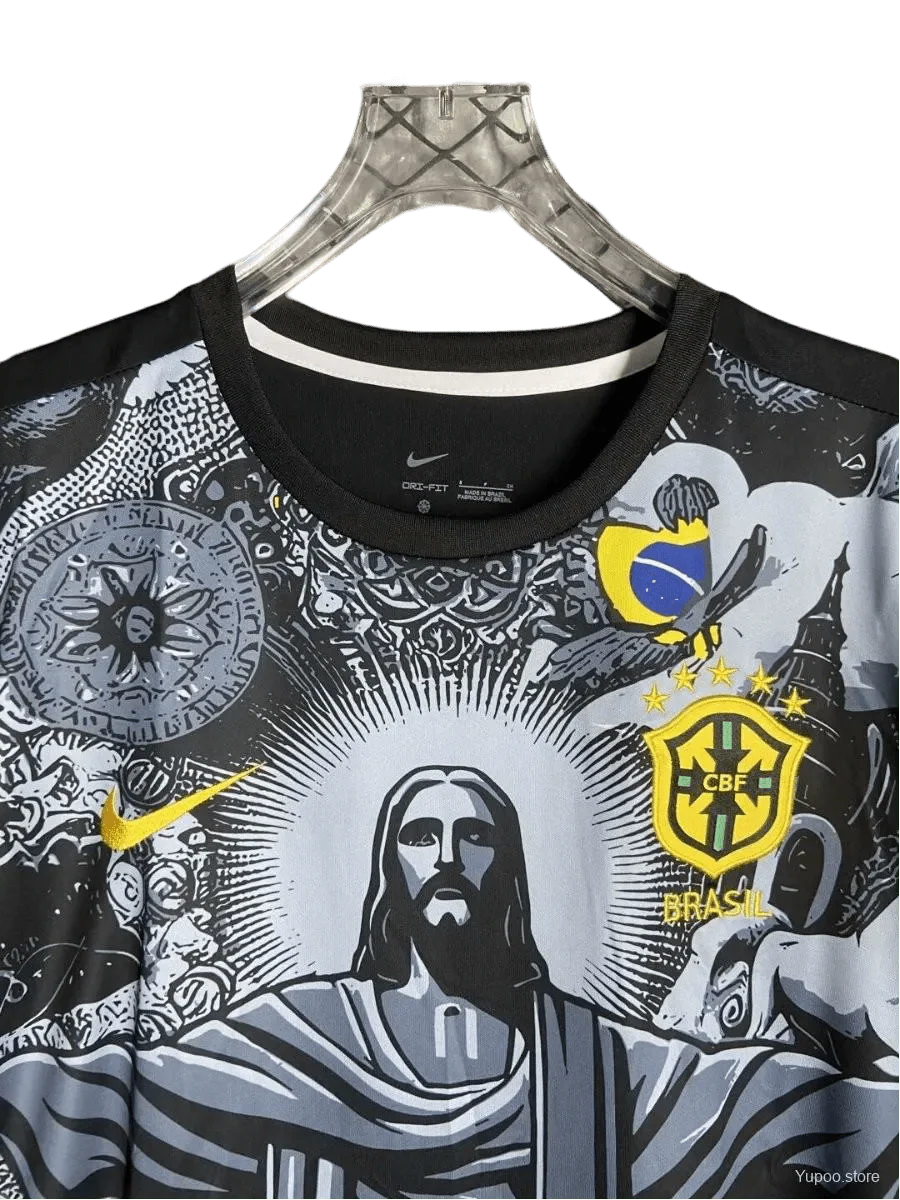 Brazil Jesus Special Kit 2024/2025 Black - Image 2