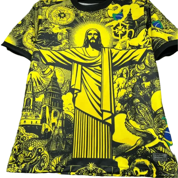 Brazil Jesus Special Kit 2024/2025 Yellow - Image 2