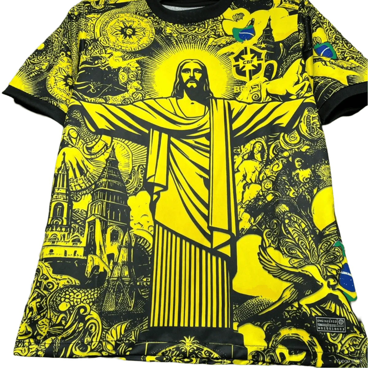 Brazil Jesus Special Kit 2024/2025 Yellow - Image 2