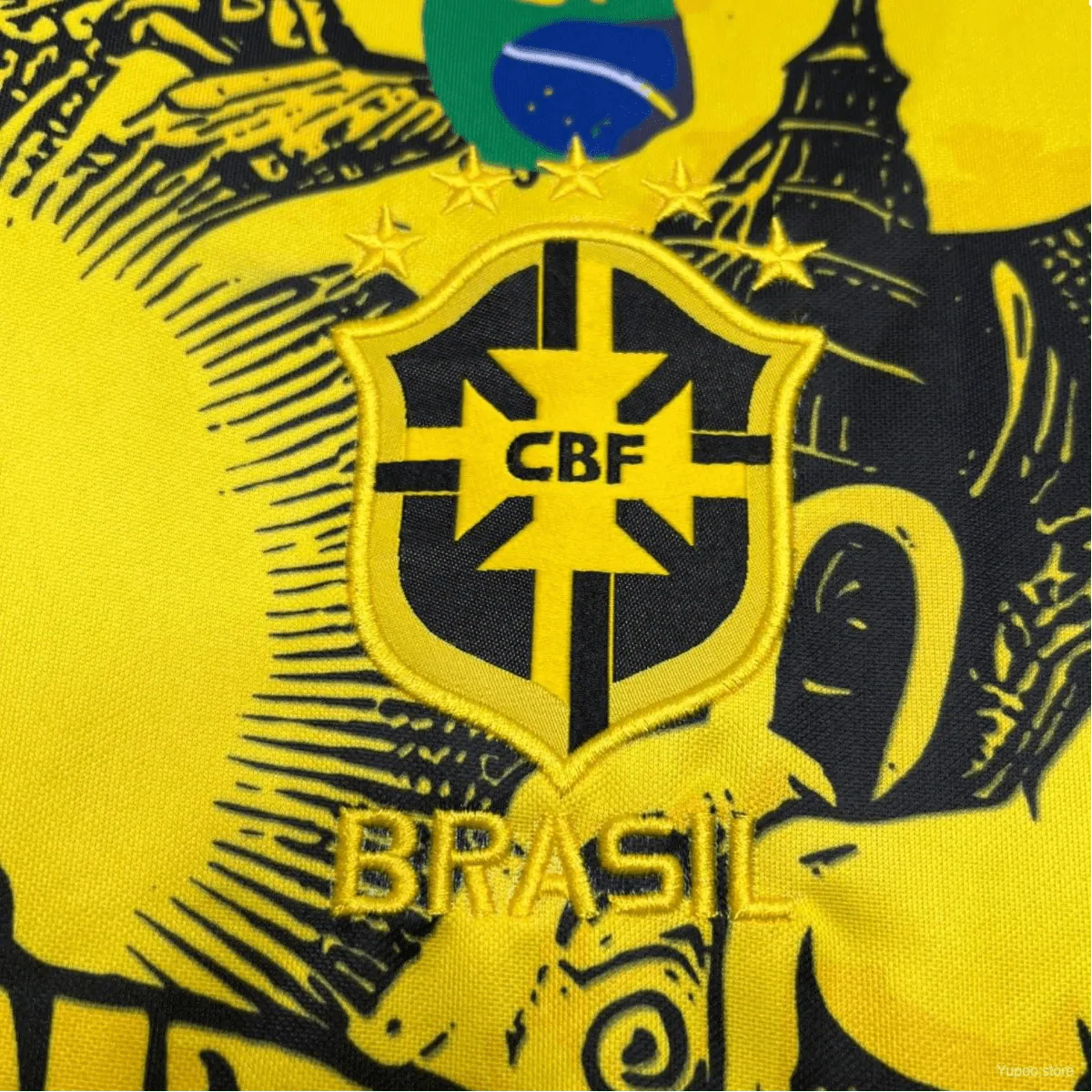 Brazil Jesus Special Kit 2024/2025 Yellow - Image 3